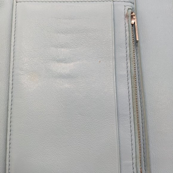 CELINE Leather Frame Bi-Color Wallet - Picture 5 of 14